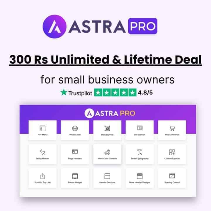 Astra Pro Lifetime Deal - WebJoni